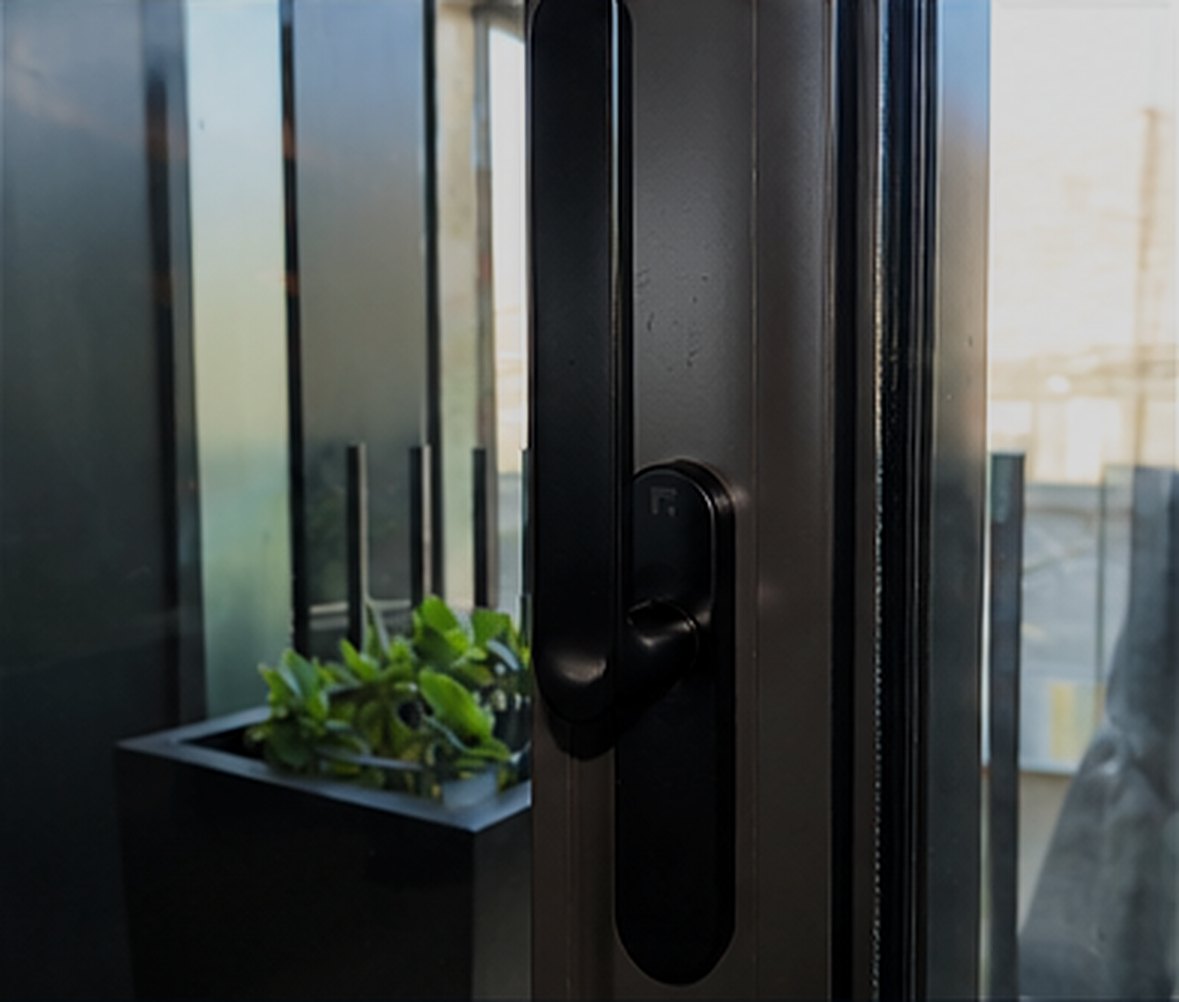 Secure aluminum door hardware